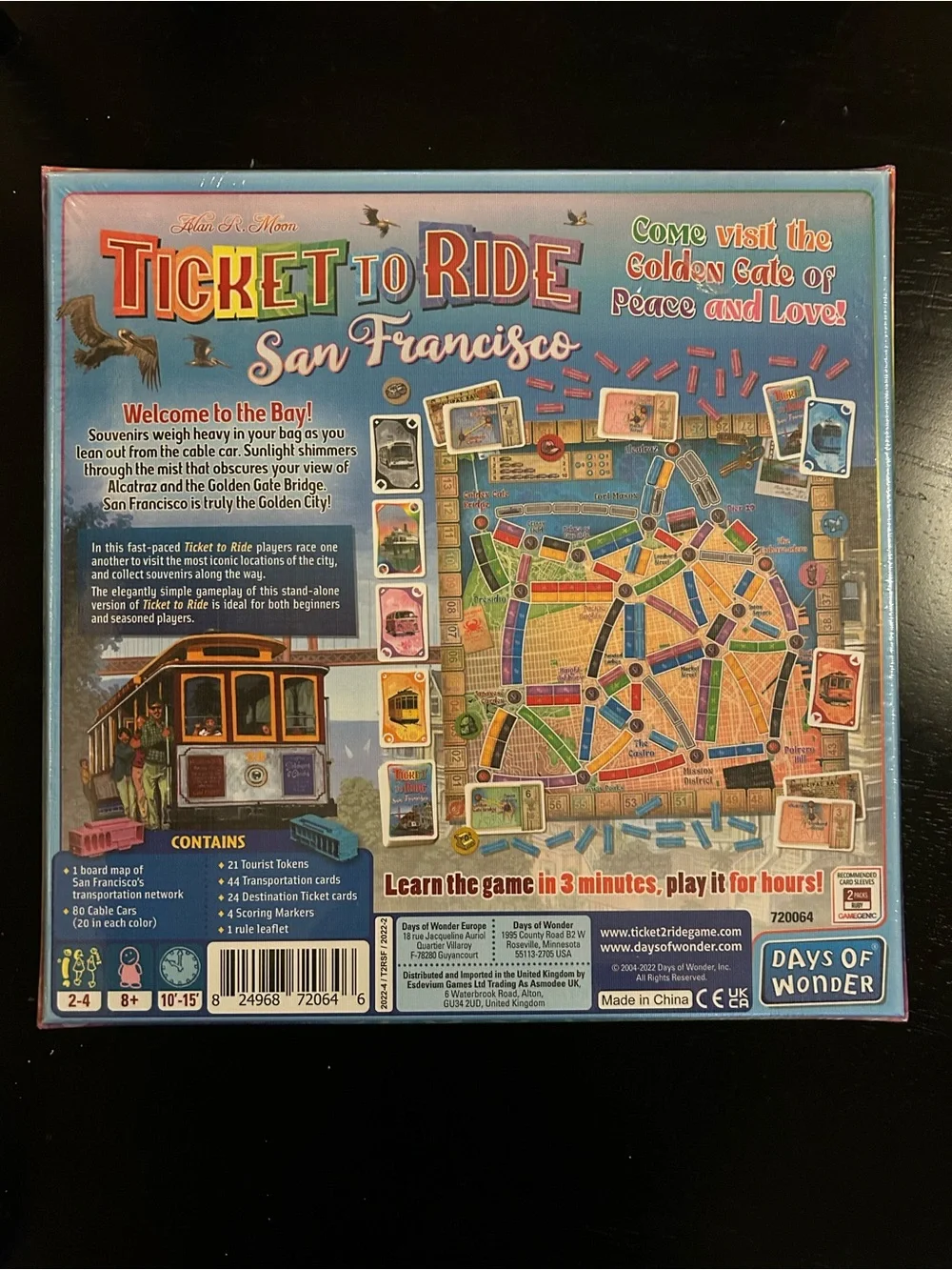 NIB Ticket to Ride: San Francisco Board Game